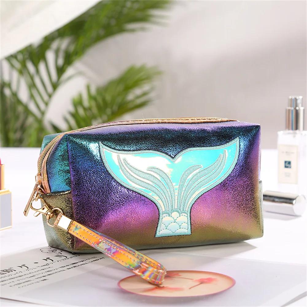 Women Mermaid Tail Makeup Bag Large Capacity Cute Cosmetic Organizer PU Color Waterproof Travel Bag 1pc
Women Mermaid Tail Makeup Bag Large Capacity Cute Cosmetic Organizer PU Color Waterproof Travel Bag 1pc