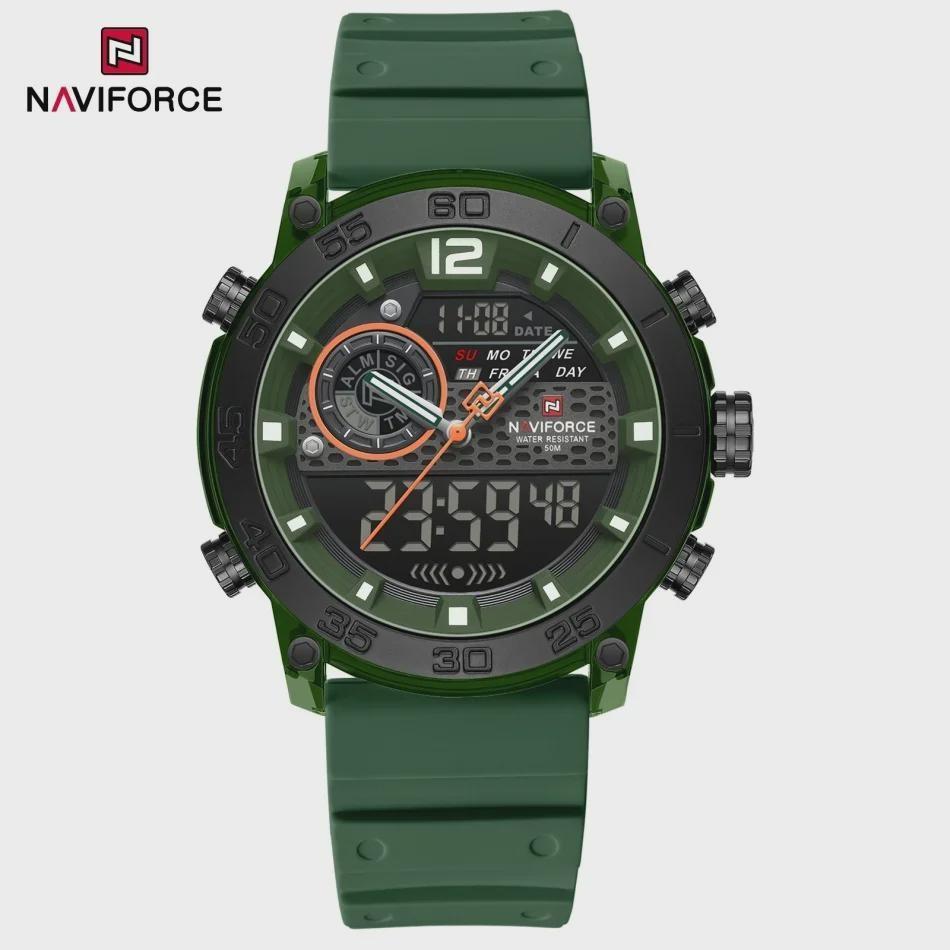 Quartz Chronograph Wristwatch Multifunctional Men s Sports Wrist Watch Dual Display Time Night Light Boys Alarm Watches зелений
Quartz Chronograph Wristwatch Multifunctional Men s Sports Wrist Watch Dual Display Time Night Light Boys Alarm Watches зелений