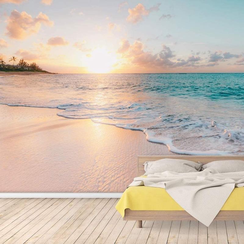 3d Wall Mural Romantic Beach Removable Wallpaper Wall Sticker Modern Landscape Mural Decorative For Living Room Bedroom Office 200 cm(W) x 140 cm(H)
3d Wall Mural Romantic Beach Removable Wallpaper Wall Sticker Modern Landscape Mural Decorative For Living Room Bedroom Office 200 cm(W) x 140 cm(H)