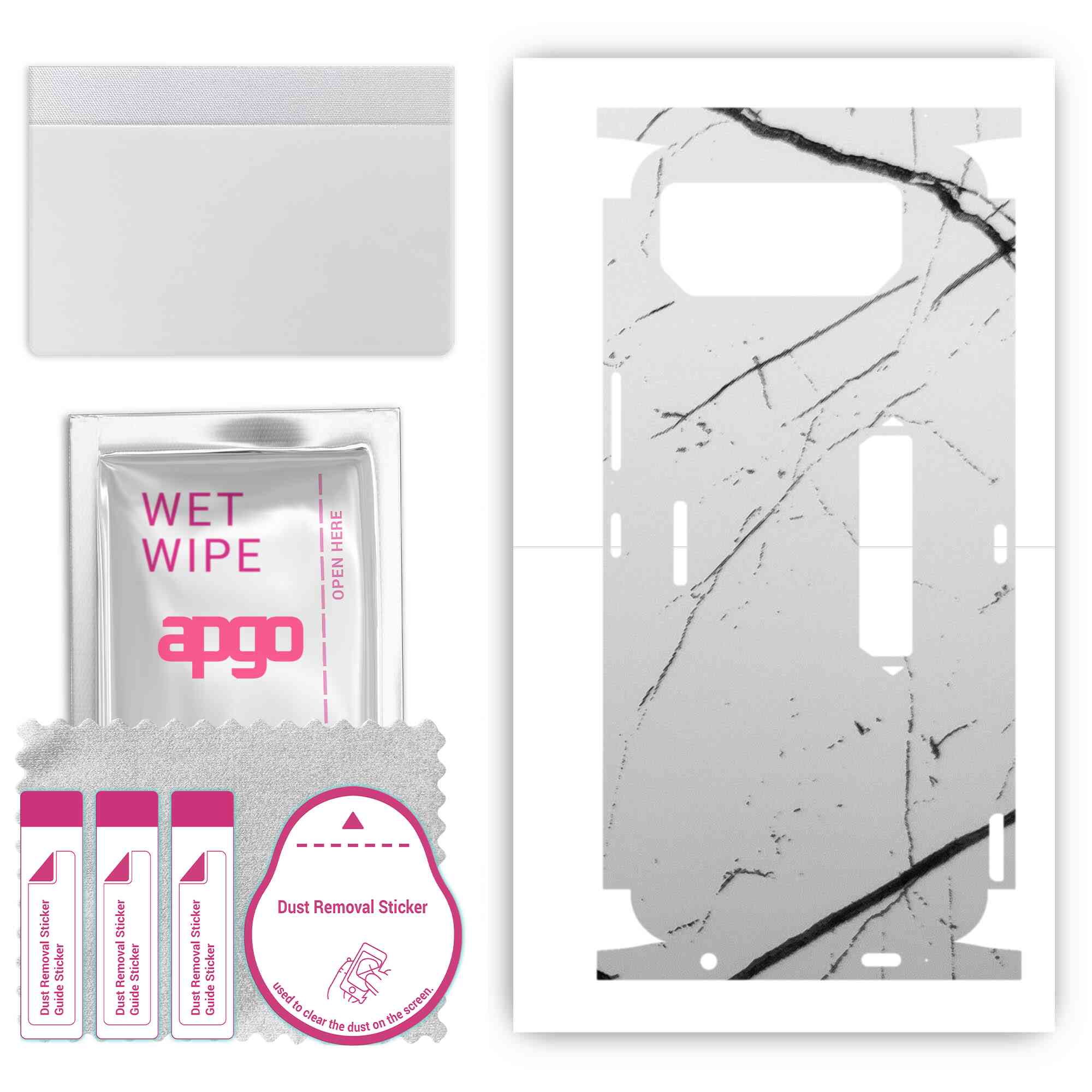 Apgo Protective Skin Sticker for the back+sides compatible with Asus ROG Phone 6, Full Wrap Film, Foil, Vinyl - Pattern White Marble
Apgo Protective Skin Sticker for the back+sides compatible with Asus ROG Phone 6, Full Wrap Film, Foil, Vinyl - Pattern White Marble