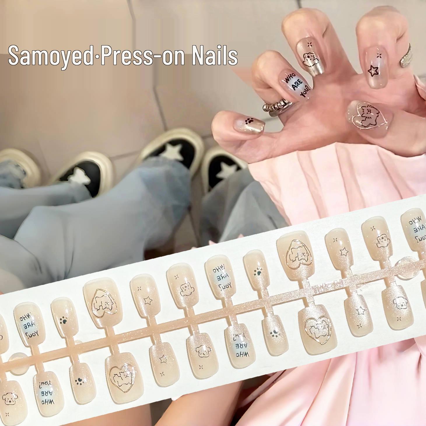 Adorable Puppy Cartoon Heart Nail Art Stickers - Xiaohongshu Style Model YM462-M Samoyed All M
Adorable Puppy Cartoon Heart Nail Art Stickers - Xiaohongshu Style Model YM462-M Samoyed All M