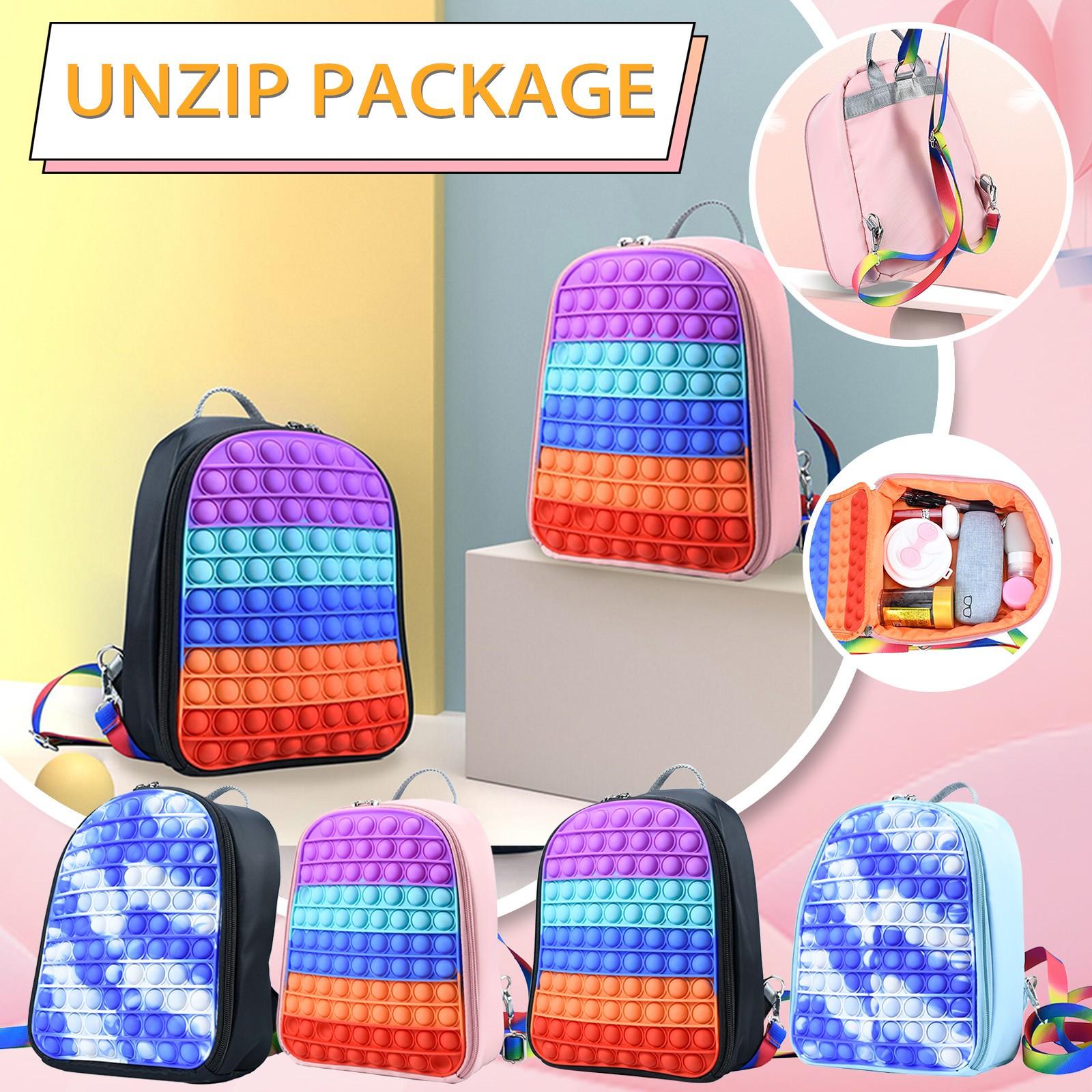 Nikitas Push Toy Рюкзак, Рюкзак с пузырьковой игрушкой, игрушки для снятия стресса для взрослых и детей
Nikitas Push Toy Рюкзак, Рюкзак с пузырьковой игрушкой, игрушки для снятия стресса для взрослых и детей