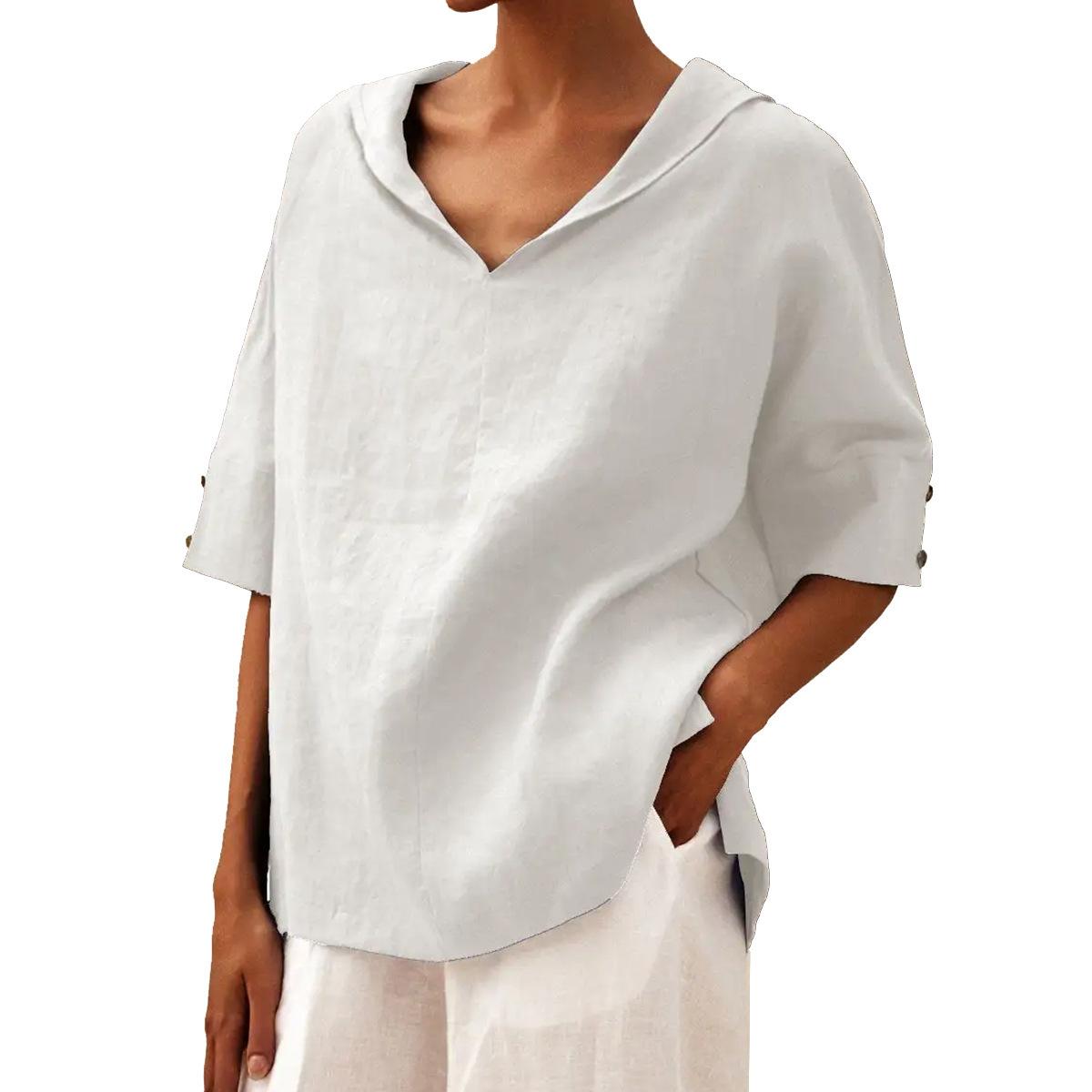 Updated Womens One Tone Cotton Linen Comfortable Fit Hooded Top T-shirt 3XL білий
Updated Womens One Tone Cotton Linen Comfortable Fit Hooded Top T-shirt 3XL білий