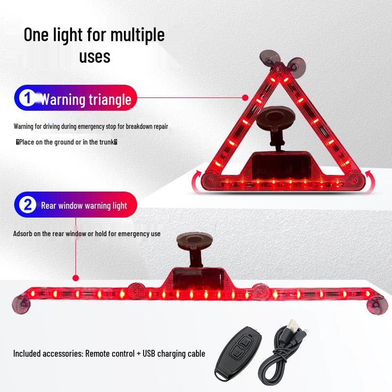 Solar-Powered Triangle Emergency Warning Light
Solar-Powered Triangle Emergency Warning Light