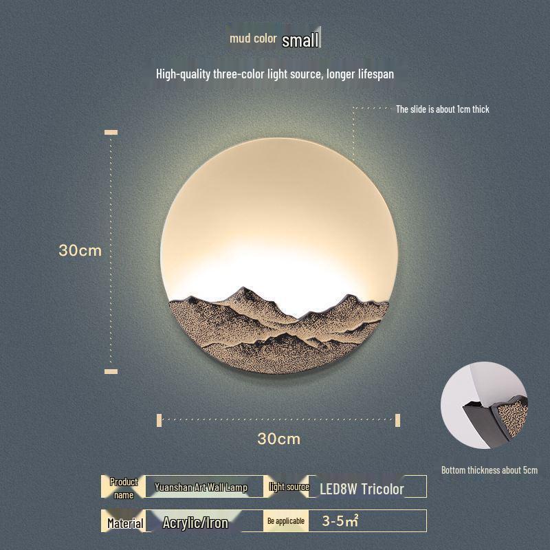 Creative Chinese Style LED Wall Lamp - Teahouse, Distant Mountain Design for Living Room, Bedroom, or Corridor
Creative Chinese Style LED Wall Lamp - Teahouse, Distant Mountain Design for Living Room, Bedroom, or Corridor