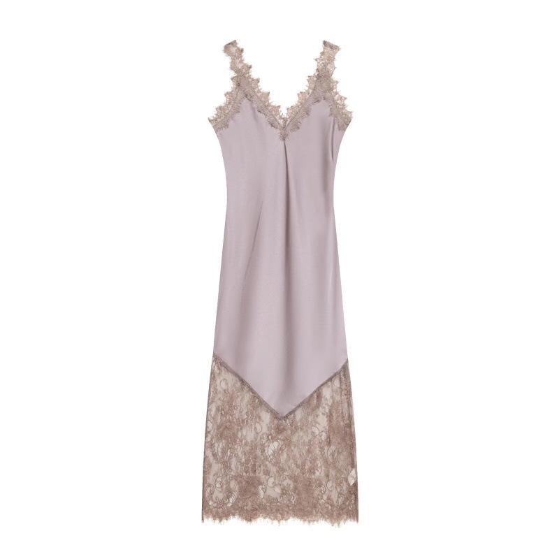 Elegant French Satin Dress with Eyelash Lace for Spring 2026 - Women s European & American Style Large рожевий
Elegant French Satin Dress with Eyelash Lace for Spring 2026 - Women s European & American Style Large рожевий