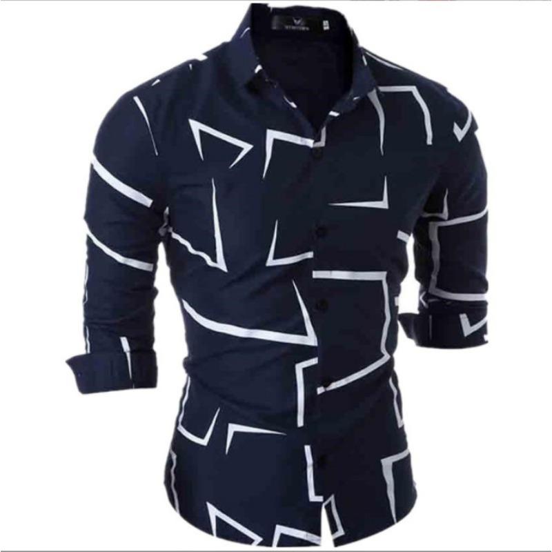 Мужская рубашка, рубашка-стойка, мужская рубашка с нестандартным принтом, мужская рубашка с длинным рукавом, нижняя рубашка XXXL тёмно-синий
Мужская рубашка, рубашка-стойка, мужская рубашка с нестандартным принтом, мужская рубашка с длинным рукавом, нижняя рубашка XXXL тёмно-синий