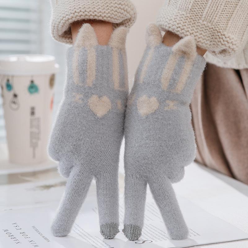 Xuehuaxiu gloves female winter Korean version plush cartoon warm play mobile phone cycling cold gloves wholesale adult bunny ears - one size fits all сірий колір
Xuehuaxiu gloves female winter Korean version plush cartoon warm play mobile phone cycling cold gloves wholesale adult bunny ears - one size fits all сірий колір