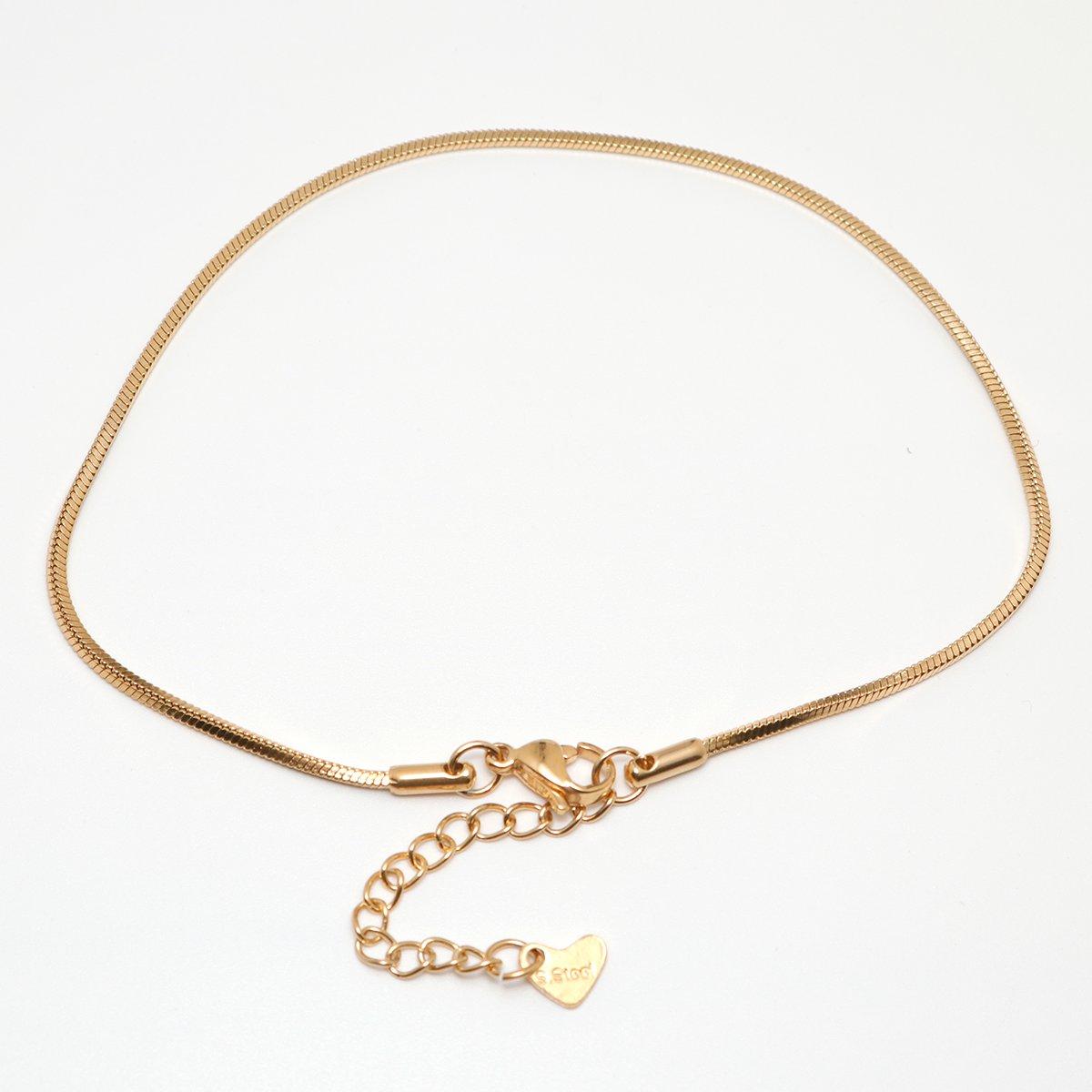 Fashion 304 Stainless Steel Anklet Gold Color Chain Anklet For Women Foot Bracelets Leg Chain Jewelry Accessories Gifts ,1 Piece
Fashion 304 Stainless Steel Anklet Gold Color Chain Anklet For Women Foot Bracelets Leg Chain Jewelry Accessories Gifts ,1 Piece