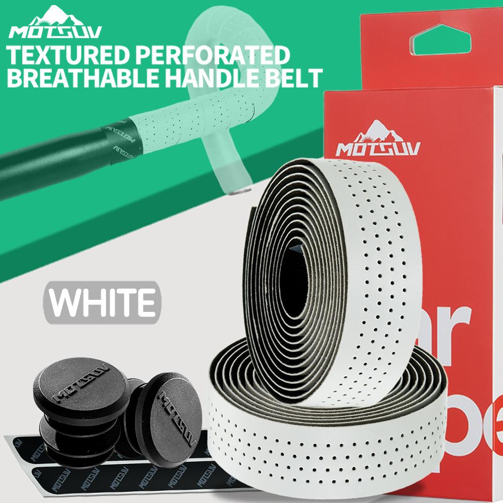 Bicycle Handlebar Tape Textured Perforated PU+EVA 3cm x 210cm Waterproof Abrasion Resistant Anti-Slip Cushioned for Road Bikes білий
Bicycle Handlebar Tape Textured Perforated PU+EVA 3cm x 210cm Waterproof Abrasion Resistant Anti-Slip Cushioned for Road Bikes білий