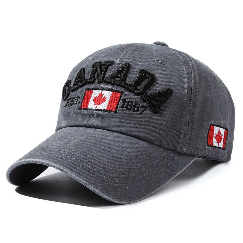 Maple Leaf Embroidered Cotton Baseball Cap - Versatile Sun Protection for Couples Adjustable темно-серого
Maple Leaf Embroidered Cotton Baseball Cap - Versatile Sun Protection for Couples Adjustable темно-серого