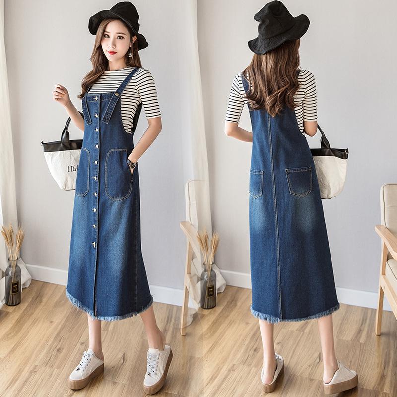 Korean Style A-Line Suspender Denim Dress for Women - Medium and Long Slim Fit S синій
Korean Style A-Line Suspender Denim Dress for Women - Medium and Long Slim Fit S синій
