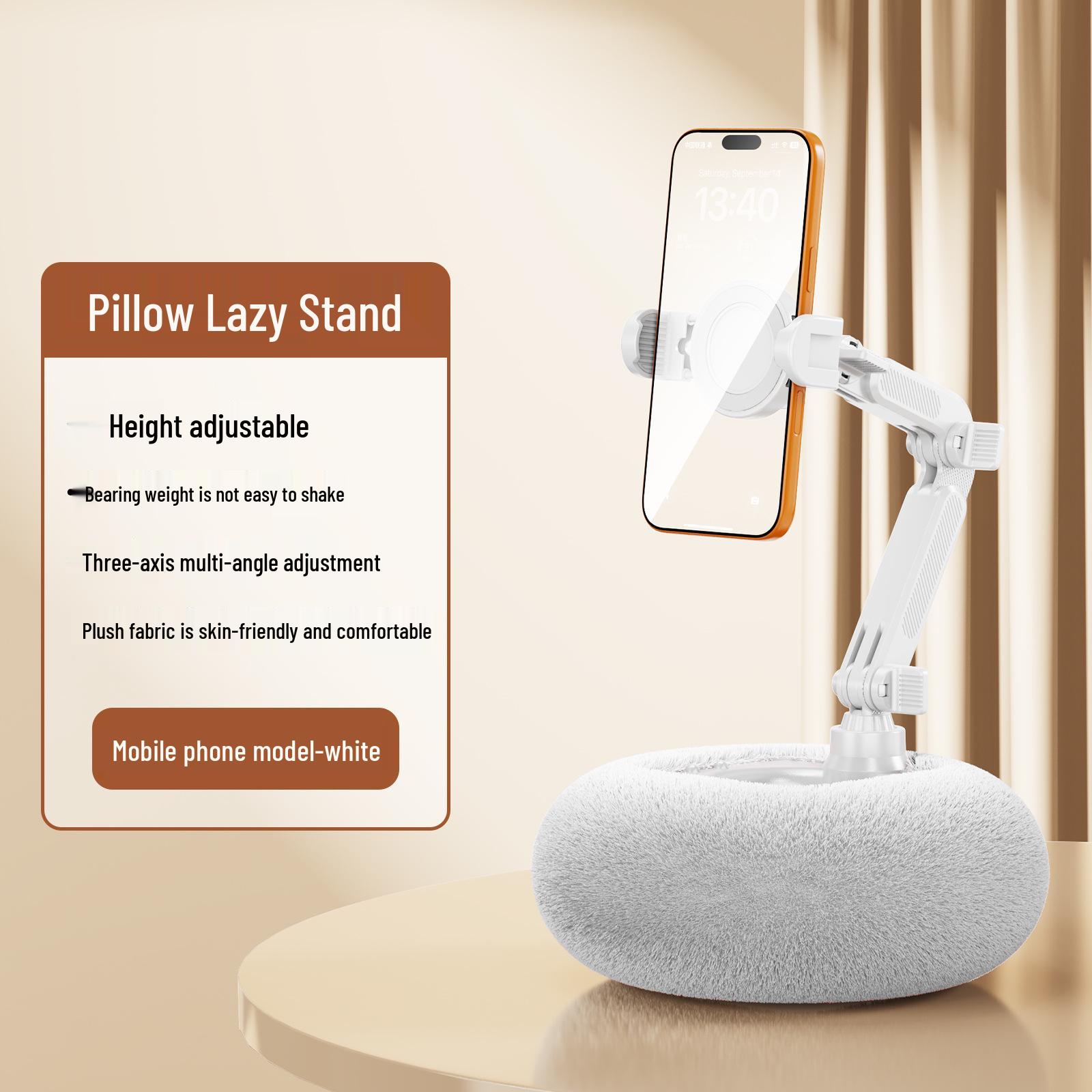 Plush Cushion Tablet & Phone Stand for Bed - Ideal for Watching Videos
Plush Cushion Tablet & Phone Stand for Bed - Ideal for Watching Videos