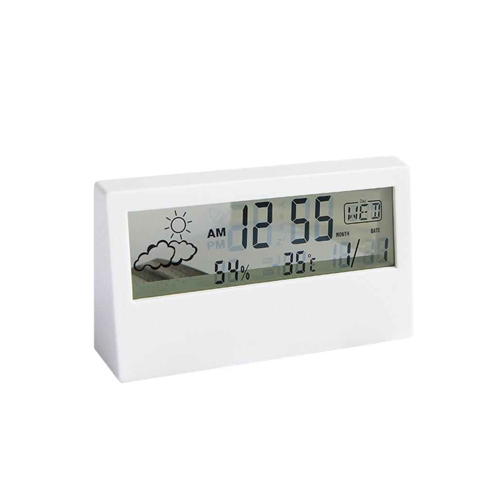 LED thermometer, hygrometer, multifunctional electronic temperature and humidity meter, home weather station with alarm clock білий
LED thermometer, hygrometer, multifunctional electronic temperature and humidity meter, home weather station with alarm clock білий