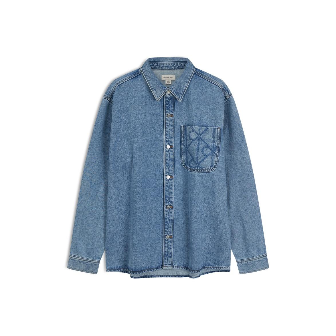 Calvin Klein Винтажная джинсовая рубашка из хлопка с накладным карманом и логотипом для мужчин 4RD747G L
Calvin Klein Винтажная джинсовая рубашка из хлопка с накладным карманом и логотипом для мужчин 4RD747G L