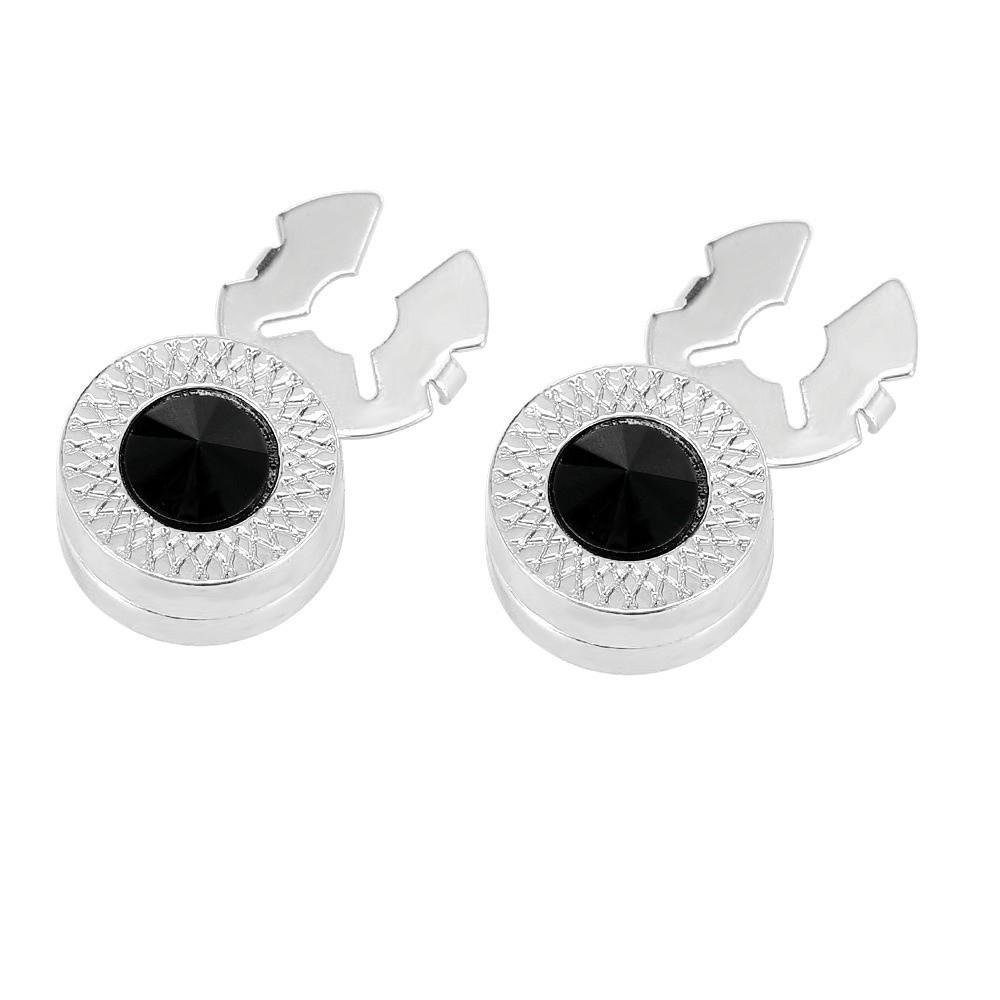 2 Pcs Elegance Crystal Design Button Cover Round Shape Suits Decorative Round Cufflinks Clip on Cuff Links Men
2 Pcs Elegance Crystal Design Button Cover Round Shape Suits Decorative Round Cufflinks Clip on Cuff Links Men