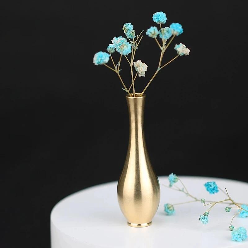 1pc Mini Pure Copper Vase Gold Home Decor Living Room Decoration Antique Vase Tall Vase Unique Flower Vase Nordic Vase
1pc Mini Pure Copper Vase Gold Home Decor Living Room Decoration Antique Vase Tall Vase Unique Flower Vase Nordic Vase
