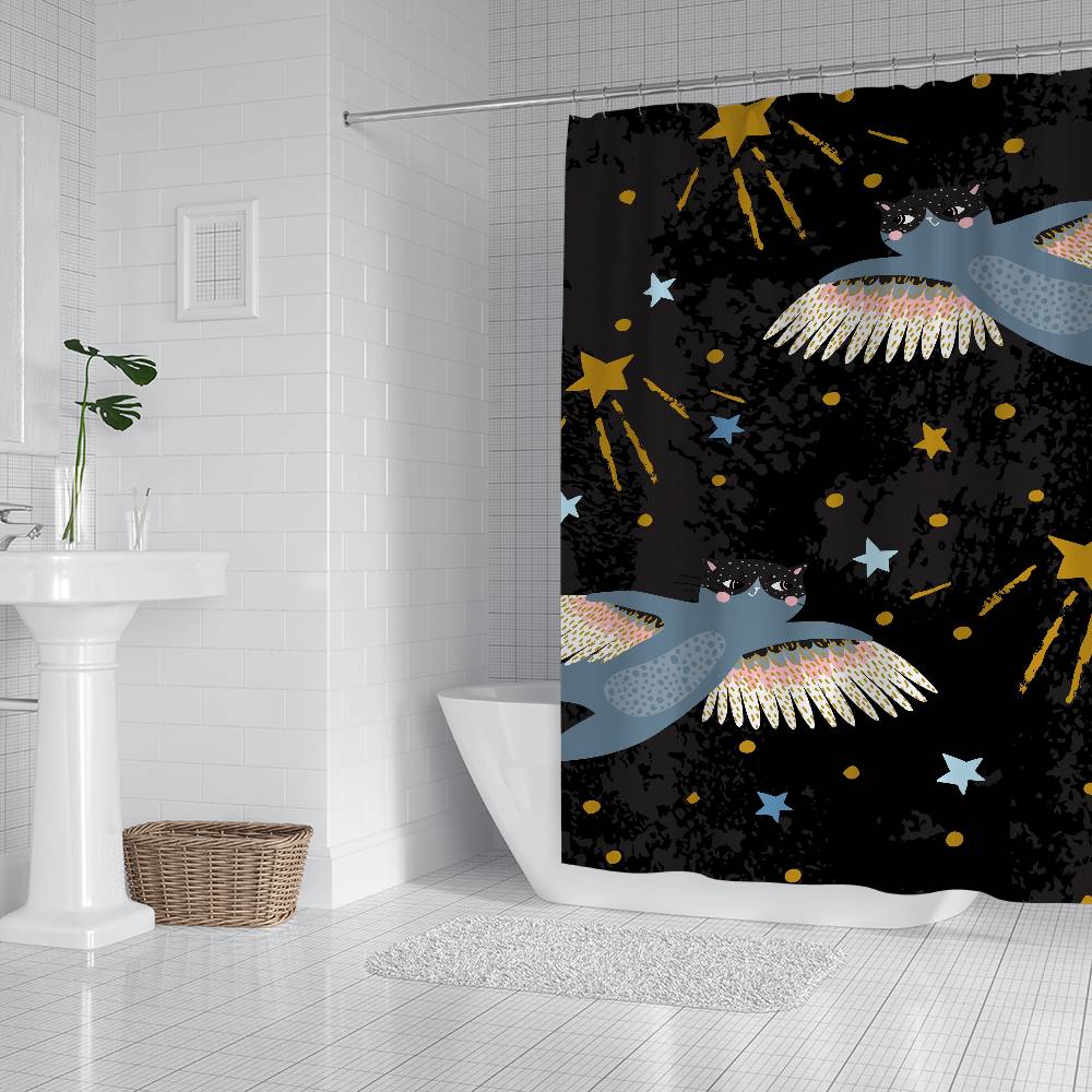 Cute Cartoon Animals Dinosaurscats Creative Shower Curtain Waterproof Polyester Bath Curtains For Bathroom Decorate With Hooks W60H190(CM)-1 Pcs
Cute Cartoon Animals Dinosaurscats Creative Shower Curtain Waterproof Polyester Bath Curtains For Bathroom Decorate With Hooks W60H190(CM)-1 Pcs