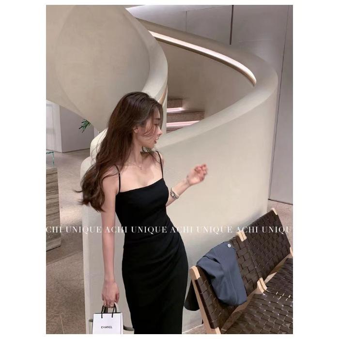 Pink camisole dress length and short new spring and autumn slimming and age-reducing pleated slit base skirt is versatile 2XL чорний
Pink camisole dress length and short new spring and autumn slimming and age-reducing pleated slit base skirt is versatile 2XL чорний