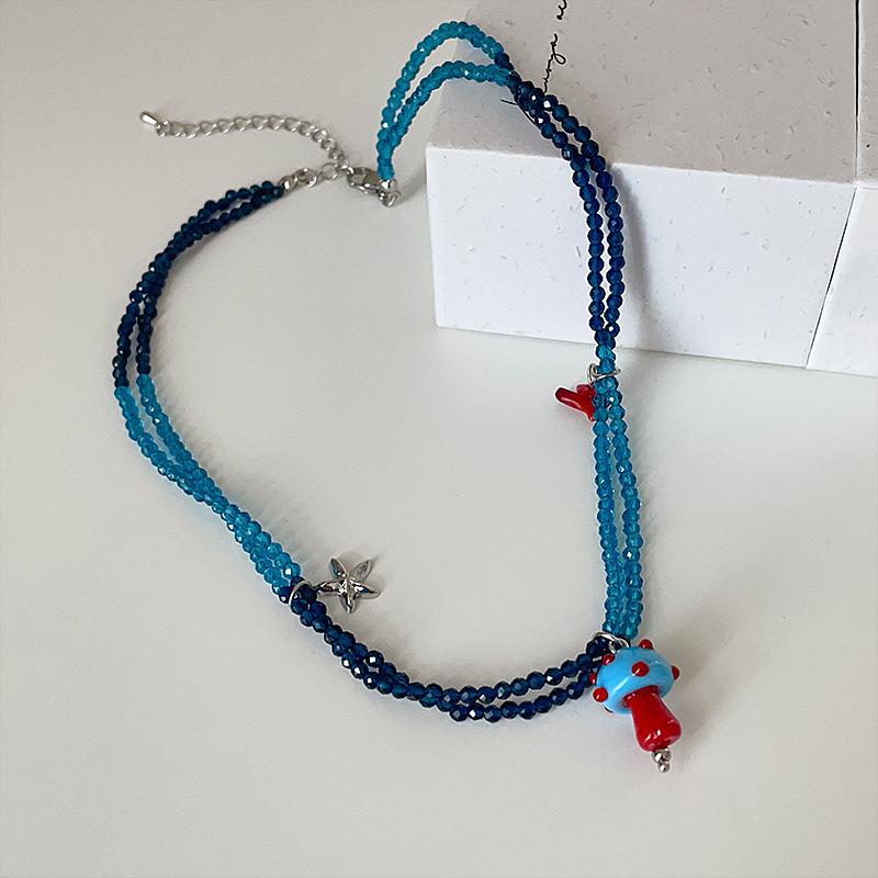 Контрастный цветной хрустальный кулон в виде грибной звезды, двухслойное ожерелье, женская нишевая индивидуальность, уникальная мода, универсальная цепочка на шею, цепочка на ключицу
Контрастный цветной хрустальный кулон в виде грибной звезды, двухслойное ожерелье, женская нишевая индивидуальность, уникальная мода, универсальная цепочка на шею, цепочка на ключицу