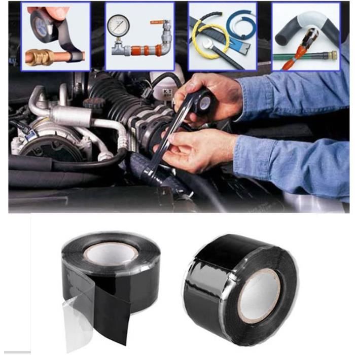 Ruban Silicone Auto-Amalgamant 2.5cm*3m Ruban Réparation Adhésif Etanche pour Réparation Tuyaux Autofusible Noir A514
Ruban Silicone Auto-Amalgamant 2.5cm*3m Ruban Réparation Adhésif Etanche pour Réparation Tuyaux Autofusible Noir A514