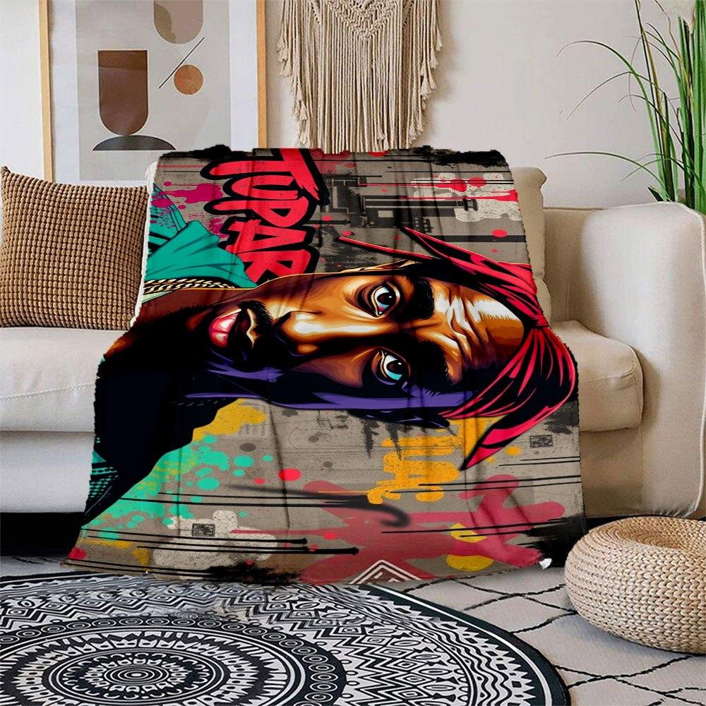 Urban Art Graffiti Poster: Tupac Hip Hop Legend Blanket Flannel Throw Blanket for Sofa, Bed, Travel, Camping, Office, Couch, Chair, And Bed 150x180cm
Urban Art Graffiti Poster: Tupac Hip Hop Legend Blanket Flannel Throw Blanket for Sofa, Bed, Travel, Camping, Office, Couch, Chair, And Bed 150x180cm