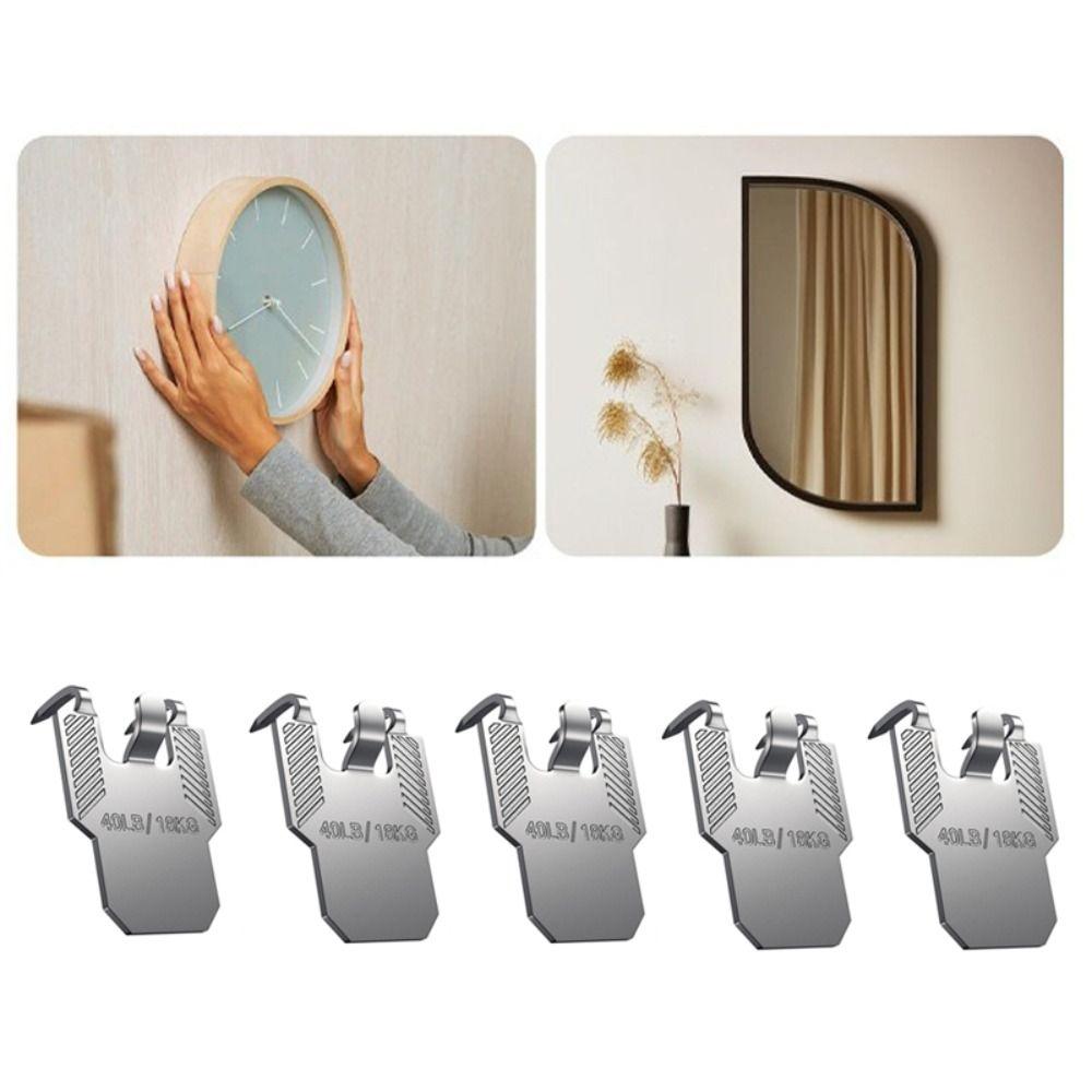 5PCS Multi Functional Picture Frame Clip Easy Install Metal Hook New Display Hooks Home срібний
5PCS Multi Functional Picture Frame Clip Easy Install Metal Hook New Display Hooks Home срібний