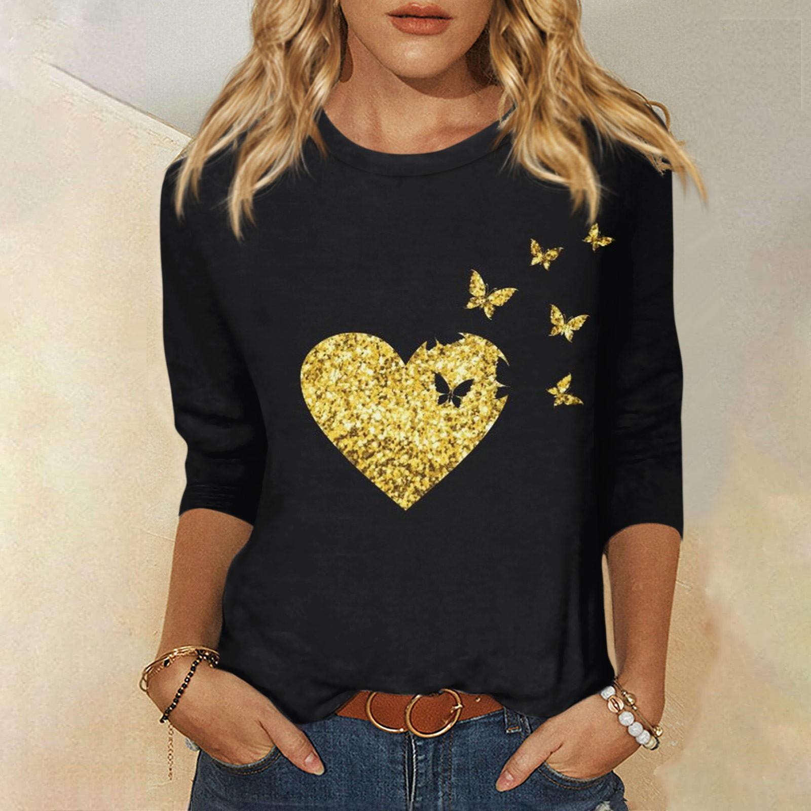 Жіноча модна повсякденна вільна футболка з принтом на День Святого Валентина з круглим вирізом і рукавом 3/4 XXL жовтий
Жіноча модна повсякденна вільна футболка з принтом на День Святого Валентина з круглим вирізом і рукавом 3/4 XXL жовтий