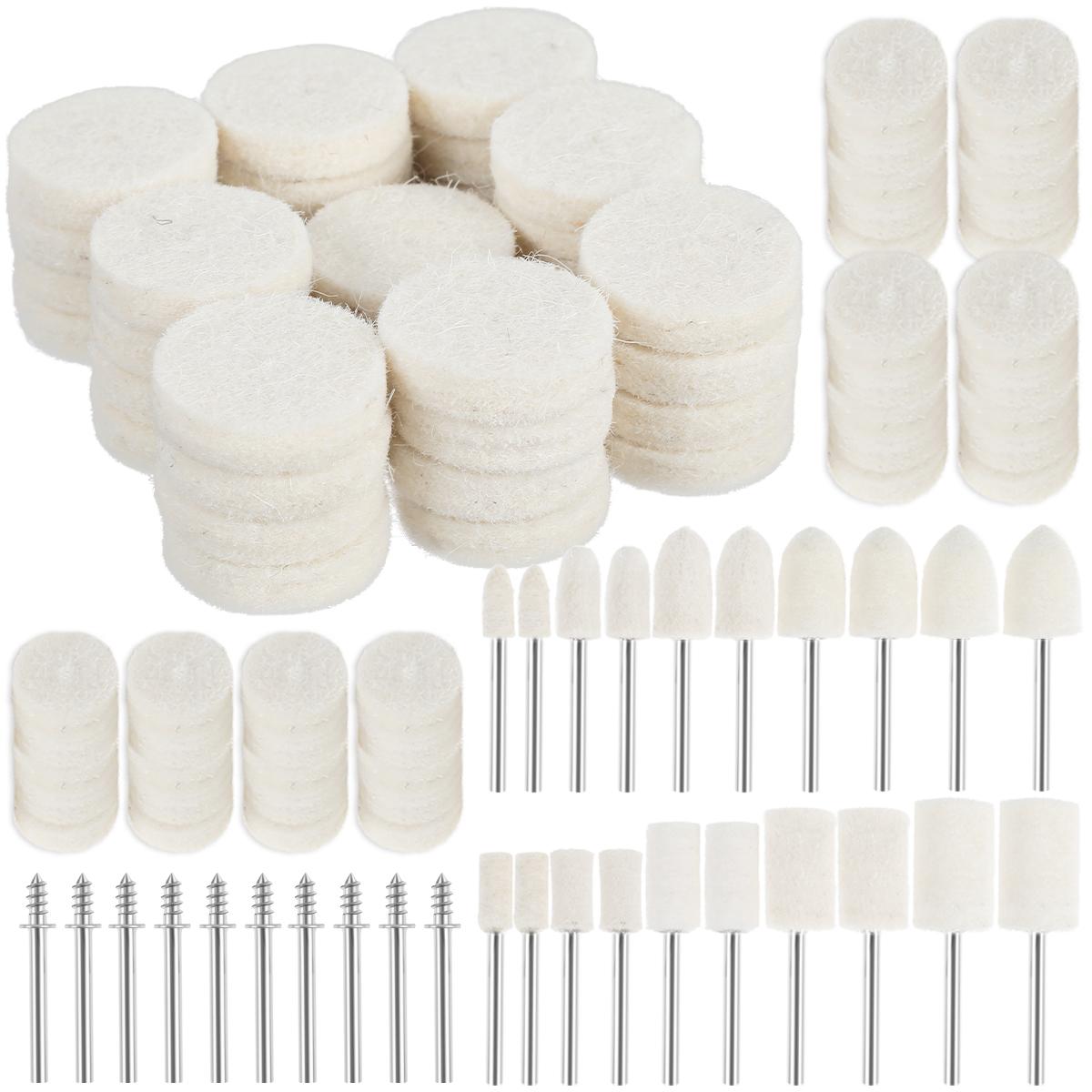 100Pcs Grinding Polishing Buffing Round Wheel Pad Wool 1/8 Shank For Dremel Rotary Tool Accessories for Wood Metal Glass Jewelr
100Pcs Grinding Polishing Buffing Round Wheel Pad Wool 1/8 Shank For Dremel Rotary Tool Accessories for Wood Metal Glass Jewelr