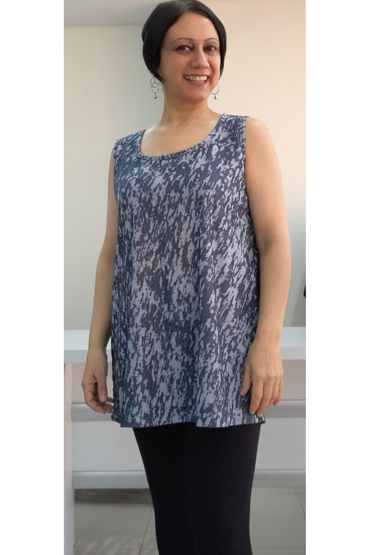Women s Style Big Size T-Shirt Light Navy Blue (Indigo) Patterned Thick Strap Combed Cotton T-Shirt L/XL
Women s Style Big Size T-Shirt Light Navy Blue (Indigo) Patterned Thick Strap Combed Cotton T-Shirt L/XL