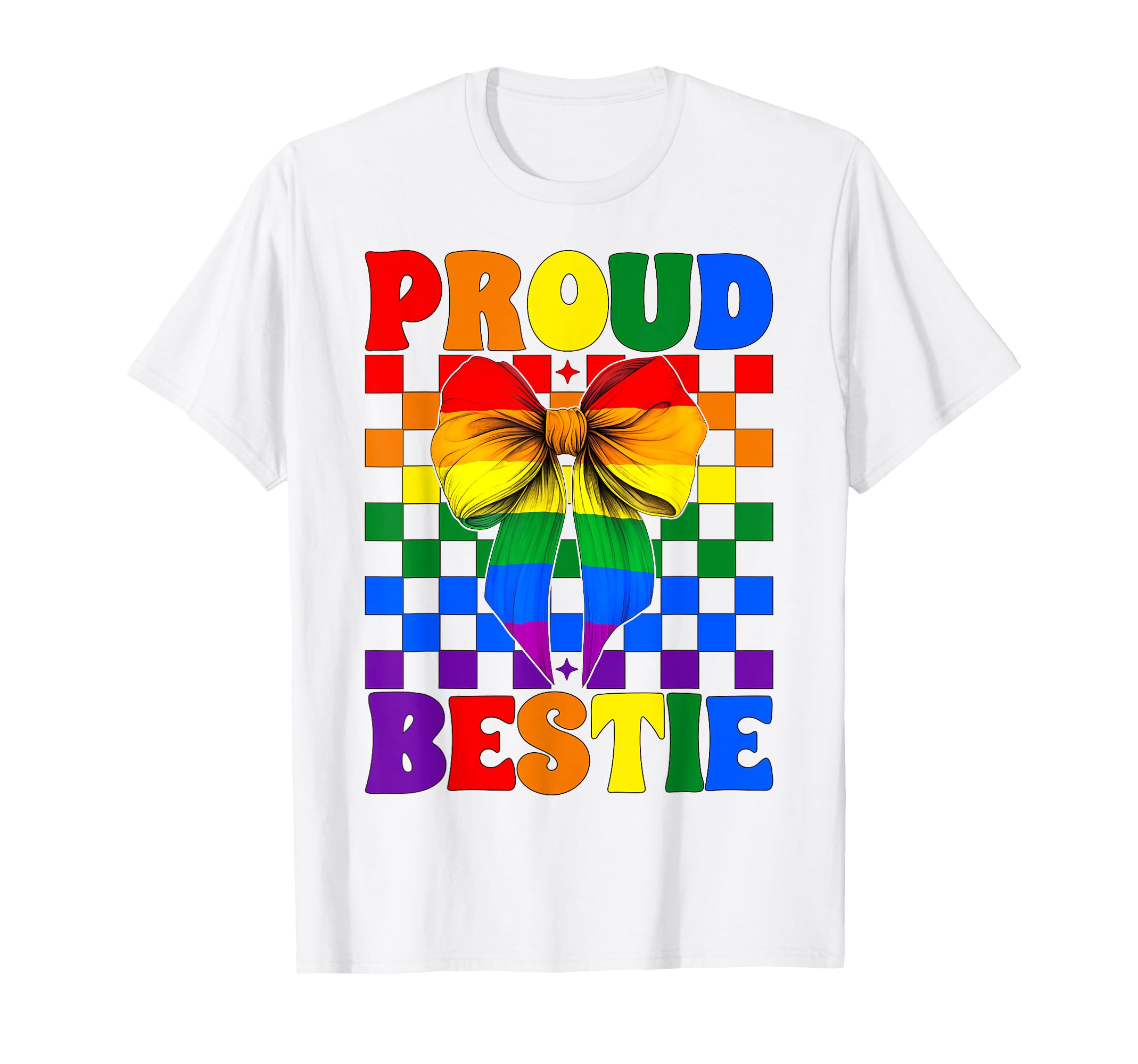 Proud Bestie Gay Pride Flag Rainbow LGBTQ Best Friend Girl T-Shirt чорний
Proud Bestie Gay Pride Flag Rainbow LGBTQ Best Friend Girl T-Shirt чорний