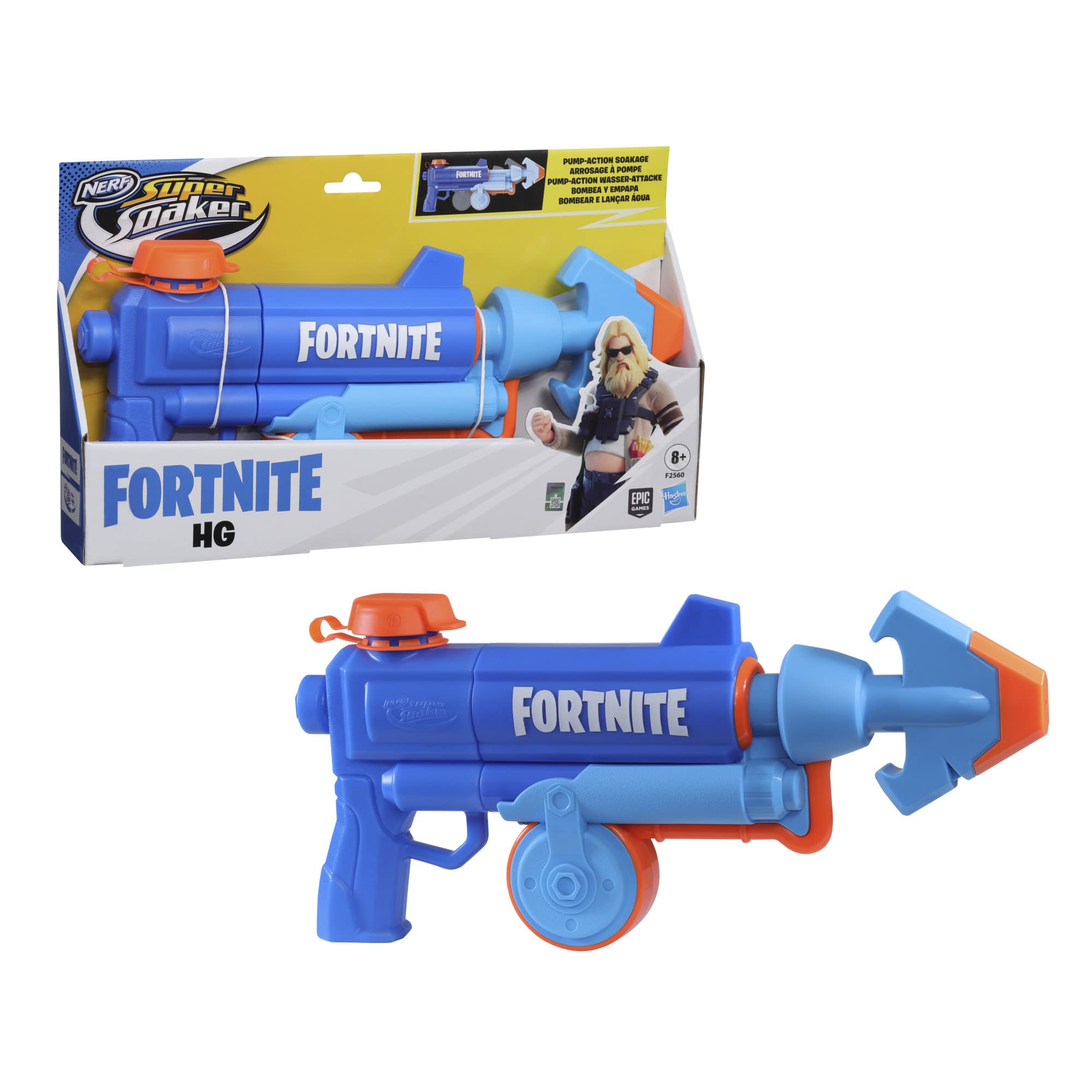 Hasbro Nerf Super Soaker Fortnite Fortnite HG Water Blaster Распыляет воду с помощью помпового действия, идеально подходит для летних водных игр на открытом воздухе Рекомендуется для детей от 8 лет
Hasbro Nerf Super Soaker Fortnite Fortnite HG Water Blaster Распыляет воду с помощью помпового действия, идеально подходит для летних водных игр на открытом воздухе Рекомендуется для детей от 8 лет