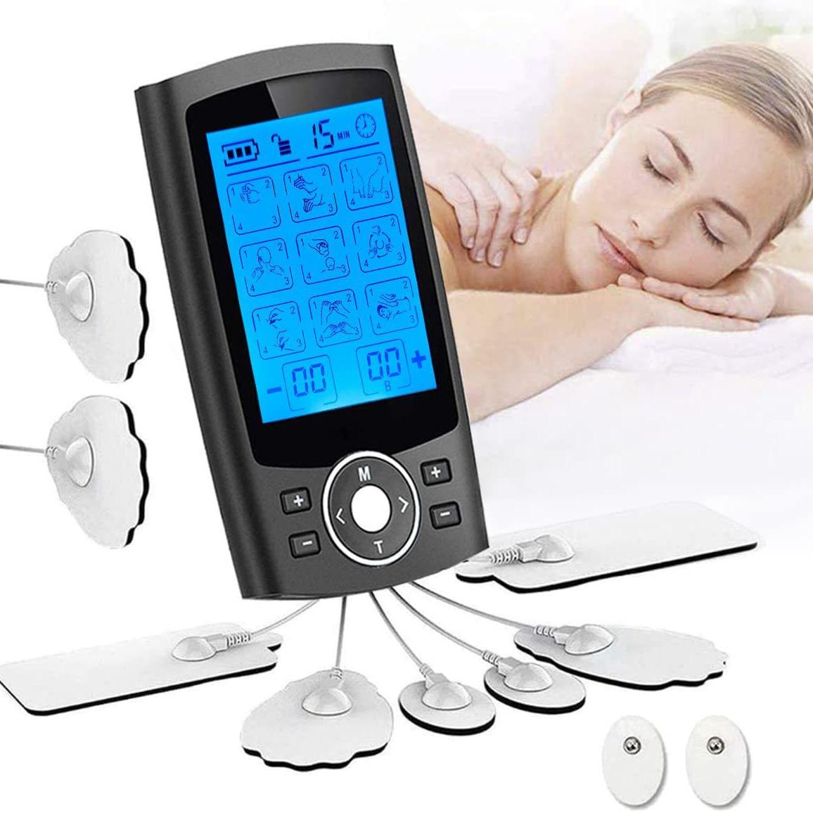 36 режимов Электрический стимулятор мышц Tens Relax EMS Акупунктурный массаж тела Цифровая терапия Машина для похудения Электростимулятор
36 режимов Электрический стимулятор мышц Tens Relax EMS Акупунктурный массаж тела Цифровая терапия Машина для похудения Электростимулятор