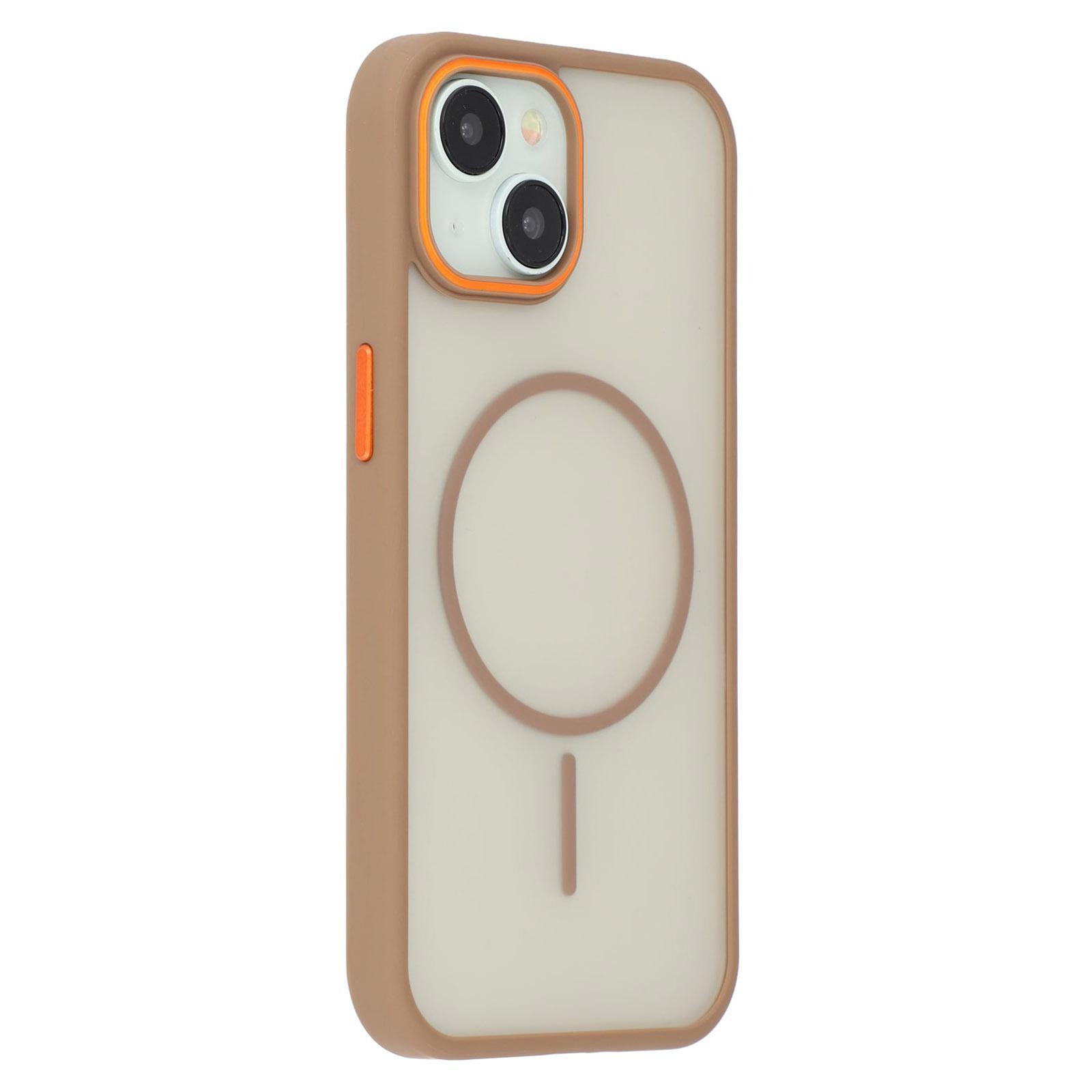 For iPhone 15 Magnetic Case Skin Touch TPU+PC Phone Back Cover Brown
For iPhone 15 Magnetic Case Skin Touch TPU+PC Phone Back Cover Brown