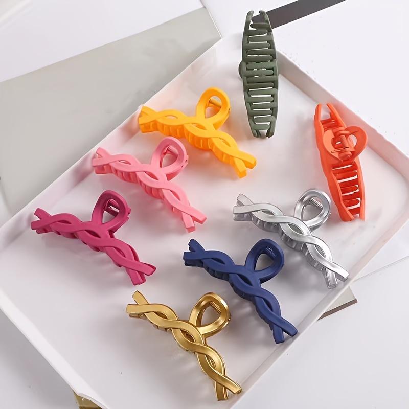3.94inch Creative Hair Clip Twist 8 Styling Hair Clip Solid color Fashion Ribbon Hair clip Corset hair clip
3.94inch Creative Hair Clip Twist 8 Styling Hair Clip Solid color Fashion Ribbon Hair clip Corset hair clip