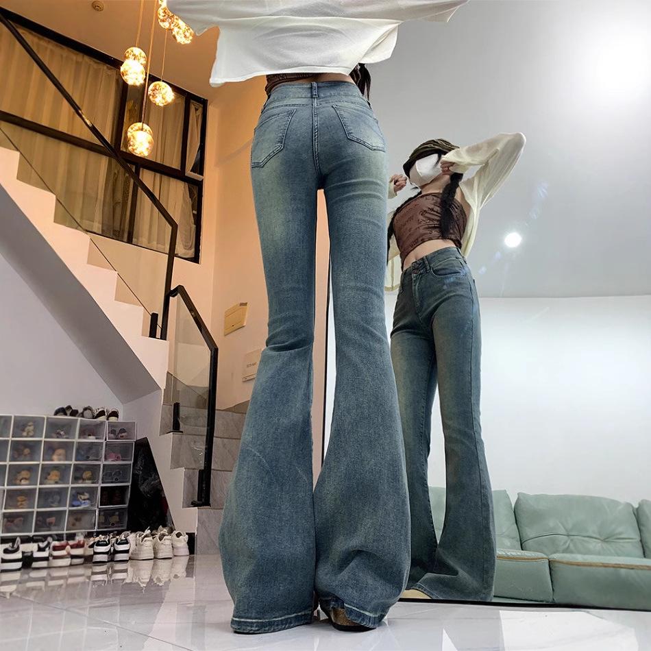Women s High Waist Micro-Flared Jeans - American Retro, Slimming Stretch, Petite, Spring/Autumn S
Women s High Waist Micro-Flared Jeans - American Retro, Slimming Stretch, Petite, Spring/Autumn S