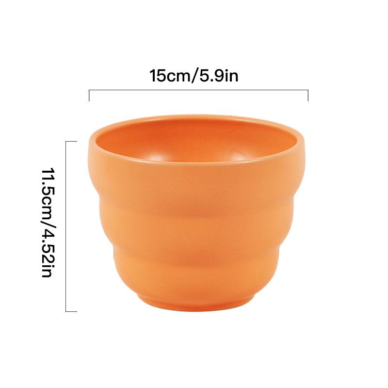 Красочный керамический цветочный горшок, сочный горшок для цветов, домашний декор, настольный орнамент, украшение сада, горшок для растений бонсай оранжевый