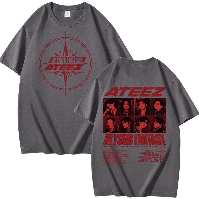 ATEEZ 2025 Міжкордонний альбом Мерч Літня футболка з коротким рукавом з чистої бавовни XXL
ATEEZ 2025 Міжкордонний альбом Мерч Літня футболка з коротким рукавом з чистої бавовни XXL