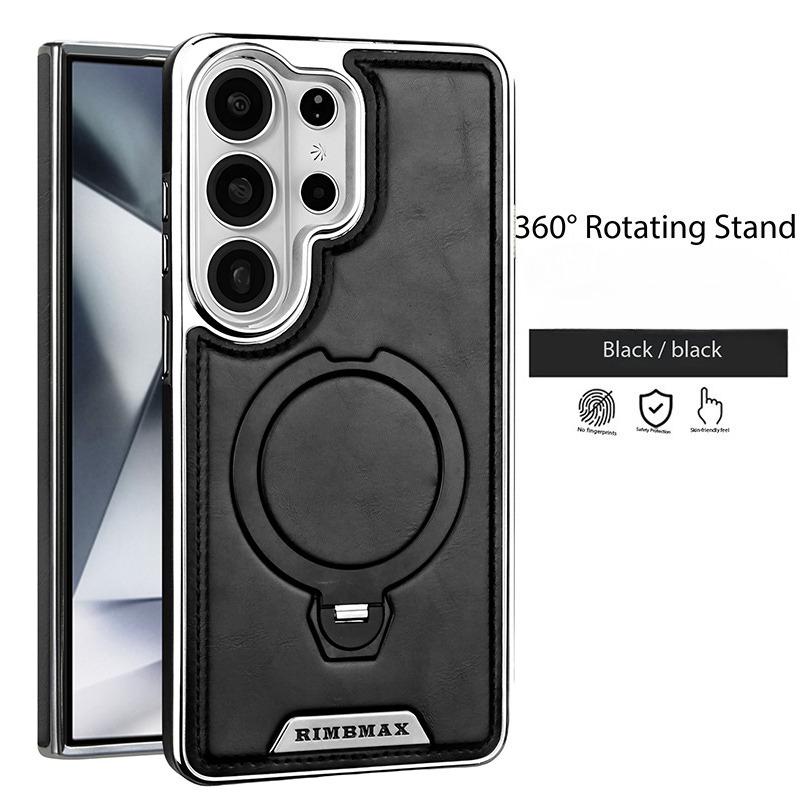 Magnetic Rotating Bracket Leather Case for Samsung Galaxy S26 Ultra S25 Edge S24 Plus S23 Wireless Charging Plating Phone Cover Galaxy S25 чёрный
Magnetic Rotating Bracket Leather Case for Samsung Galaxy S26 Ultra S25 Edge S24 Plus S23 Wireless Charging Plating Phone Cover Galaxy S25 чёрный