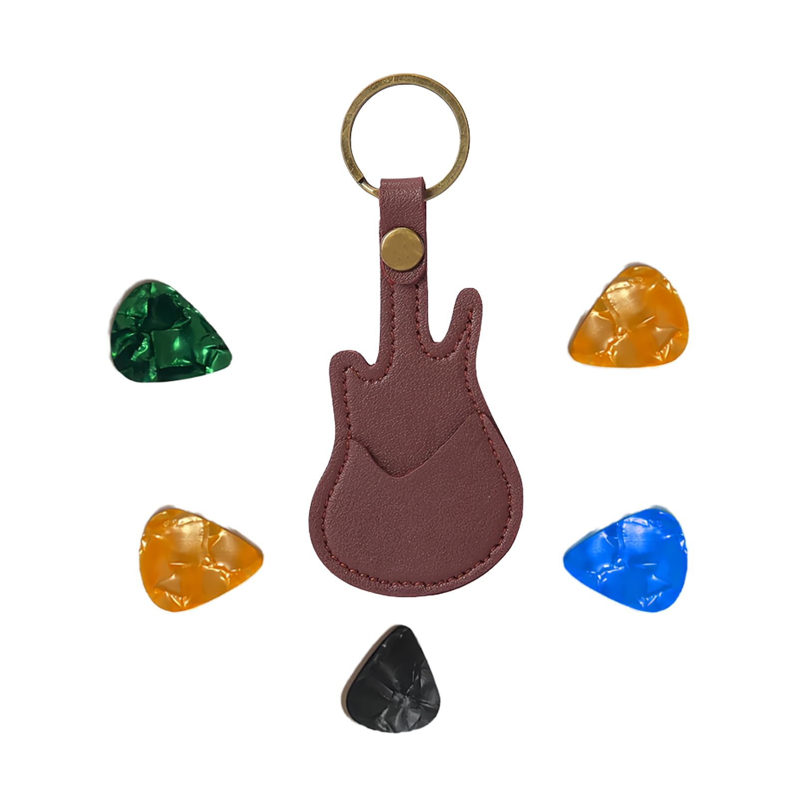 KDSSYFT Guitar Pick Made of 5 Guitar Ultra Easy to Guitar Pick Gift for Music Lovers Bag, PU, Picks, Holder, Lightweight, Carry, Keychain, (Dark
KDSSYFT Guitar Pick Made of 5 Guitar Ultra Easy to Guitar Pick Gift for Music Lovers Bag, PU, Picks, Holder, Lightweight, Carry, Keychain, (Dark