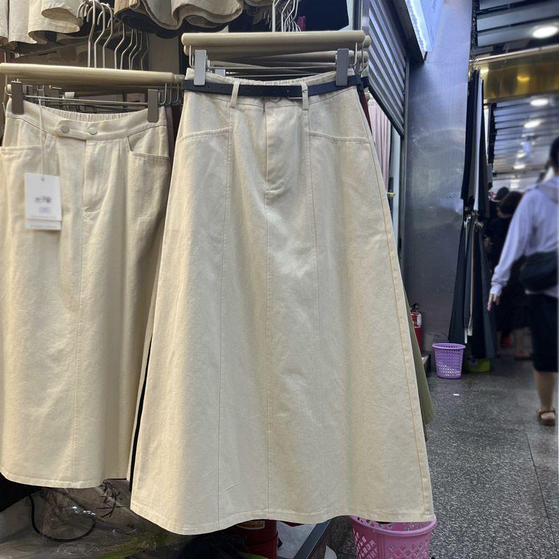 Повседневная юбка из хлопка с карманами, женская осенняя новинка с высокой талией, юбка А-образного силуэта, средняя и длинная узкая юбка-трапеция One size абрикосовый
Повседневная юбка из хлопка с карманами, женская осенняя новинка с высокой талией, юбка А-образного силуэта, средняя и длинная узкая юбка-трапеция One size абрикосовый