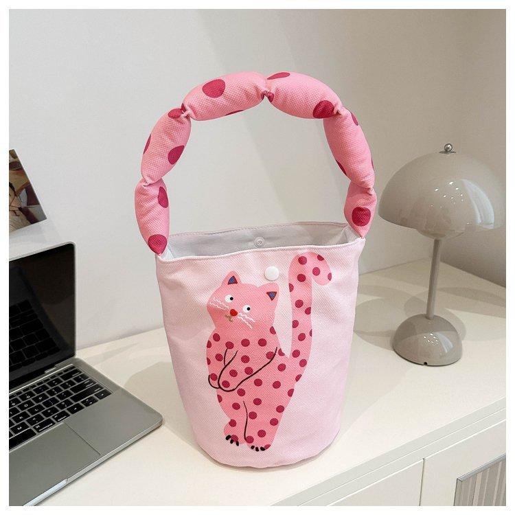 Canvas bag cute cartoon cotton bag bucket canvas bag literary and color printing cotton bag can be small рожевий
Canvas bag cute cartoon cotton bag bucket canvas bag literary and color printing cotton bag can be small рожевий
