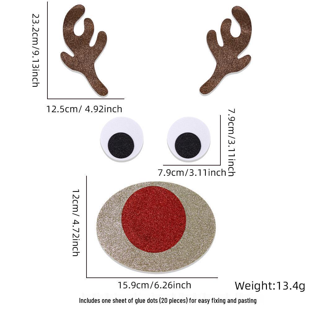 Фетровые мультяшные наклейки на дверь в виде оленей - Рождественские украшения для окон
Фетровые мультяшные наклейки на дверь в виде оленей - Рождественские украшения для окон