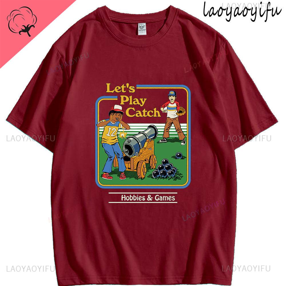 Lets Play Catch HobbiesGames Theme 100Cotton Fashion New Clothes Casual Simple Mens Womens Summer ONeck Shortsleev Tee 4XL
Lets Play Catch HobbiesGames Theme 100Cotton Fashion New Clothes Casual Simple Mens Womens Summer ONeck Shortsleev Tee 4XL