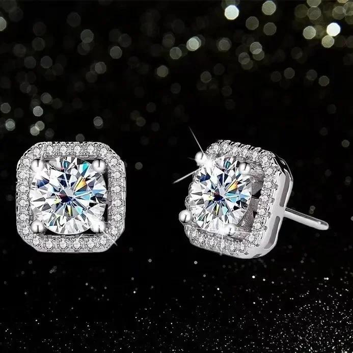 DISINIYA Color Earrings Mosonite Earring Square Bag Earrings marry Zircon simple and fashionable party, Valentine s Day gift
DISINIYA Color Earrings Mosonite Earring Square Bag Earrings marry Zircon simple and fashionable party, Valentine s Day gift