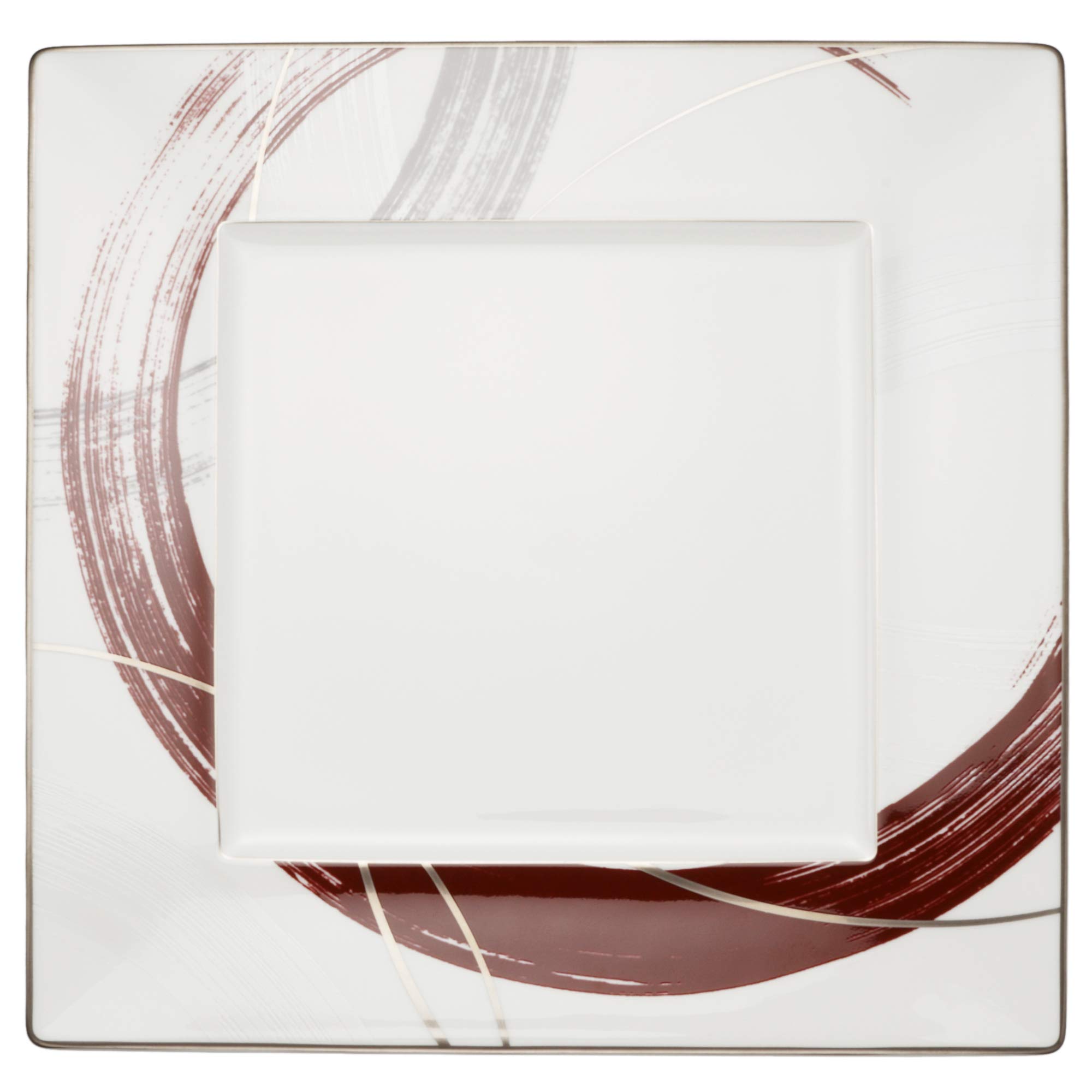 NARUMI Plate, Hakeme Red, 27cm, Square Rim, Made in Japan, 51101-5353
NARUMI Plate, Hakeme Red, 27cm, Square Rim, Made in Japan, 51101-5353