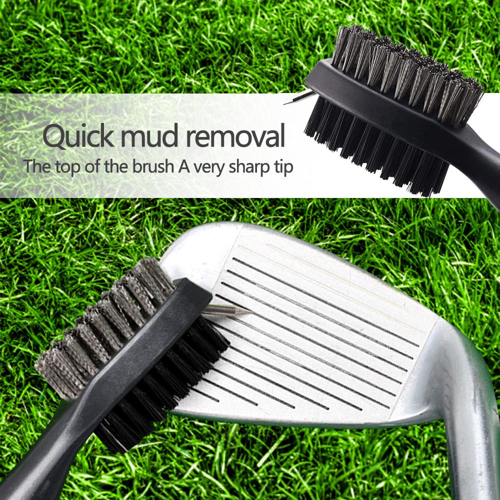 Golf Club Brush Cleaner With Dual Bristles/Retractable Clip/Portable Double-Sided Golf Cleaning Brush For Irons/Woods
Golf Club Brush Cleaner With Dual Bristles/Retractable Clip/Portable Double-Sided Golf Cleaning Brush For Irons/Woods