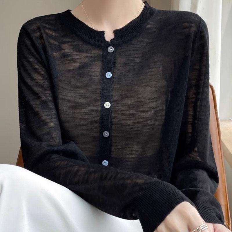 Summer New Women s Sunscreen Ice Silk Cardigan Long Sleeve Loose Breathable Cool Knitted Sexy O Neck Cardigans XL
Summer New Women s Sunscreen Ice Silk Cardigan Long Sleeve Loose Breathable Cool Knitted Sexy O Neck Cardigans XL