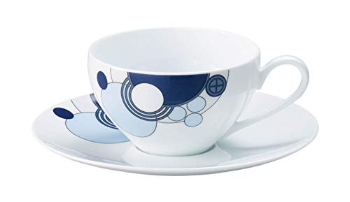 Noritake WT94989/1701 Cup & Saucer (Coffee Tea Combined) 220cc Frank Lloyd Light Imperial Blue, Microwave Safe, Fine Porcelain (Premium White)
Noritake WT94989/1701 Cup & Saucer (Coffee Tea Combined) 220cc Frank Lloyd Light Imperial Blue, Microwave Safe, Fine Porcelain (Premium White)