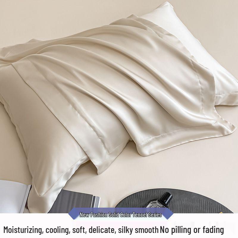 Class A 100s Tencel Silk Pillowcase - Summer Cool, Solid Color Ice Silk, Beauty Pillow Cover 48X74cm 48x74cm (Single)
Class A 100s Tencel Silk Pillowcase - Summer Cool, Solid Color Ice Silk, Beauty Pillow Cover 48X74cm 48x74cm (Single)